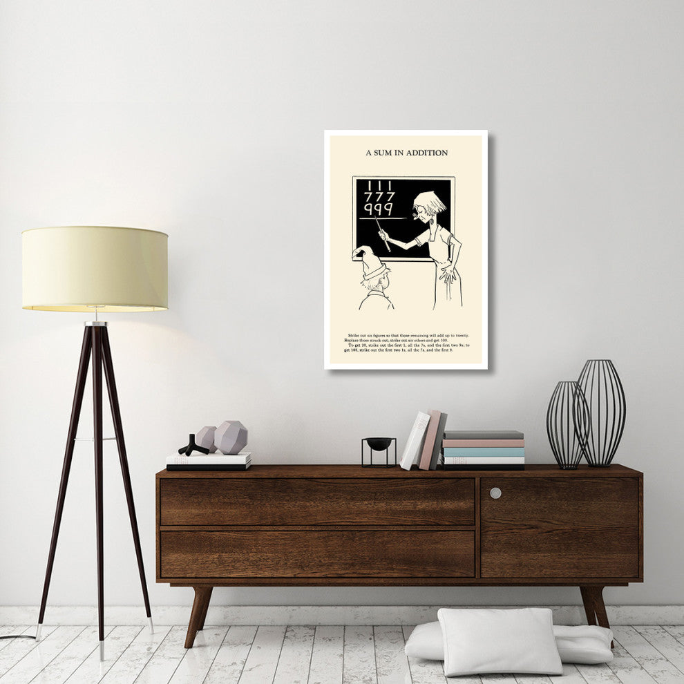 "A Sum in Addition" Digital Paper Print by Retromagic, 29"x42"