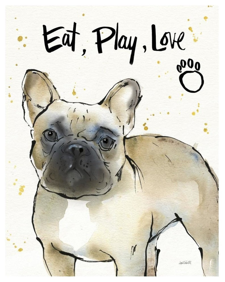"Strike a Paws VI" Digital Paper Print by Anne Tavoletti, 18"x22"