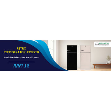 Conserv 30in RETRO Refrigerator 18cf Top Mount w/AUTOMATIC ICE MAKER 110V Handle