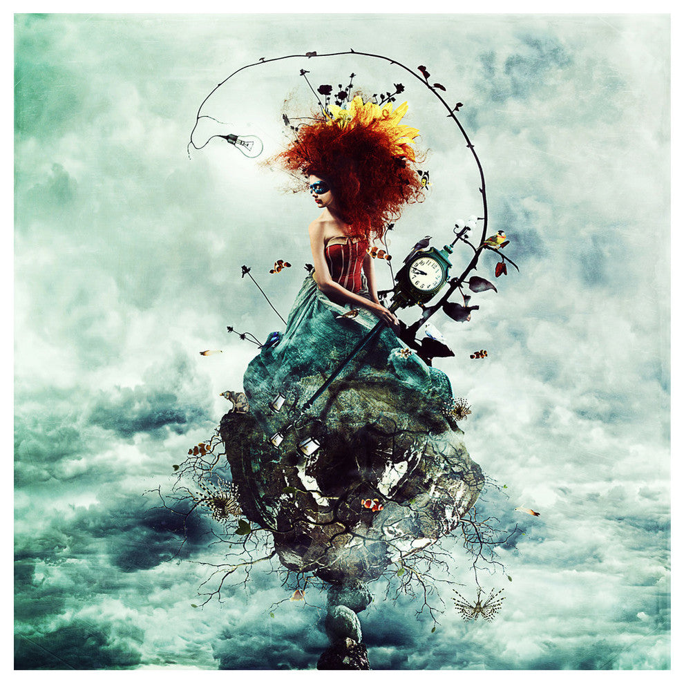 Cortesi Home "Delirium" by Mario Sanchez Nevado, Giclee Canvas Print, 18" X 18"