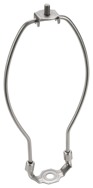 Aspen Creative 20003-22 9" Lamp Harp With Saddle, Satin Nickel, 2-Pack