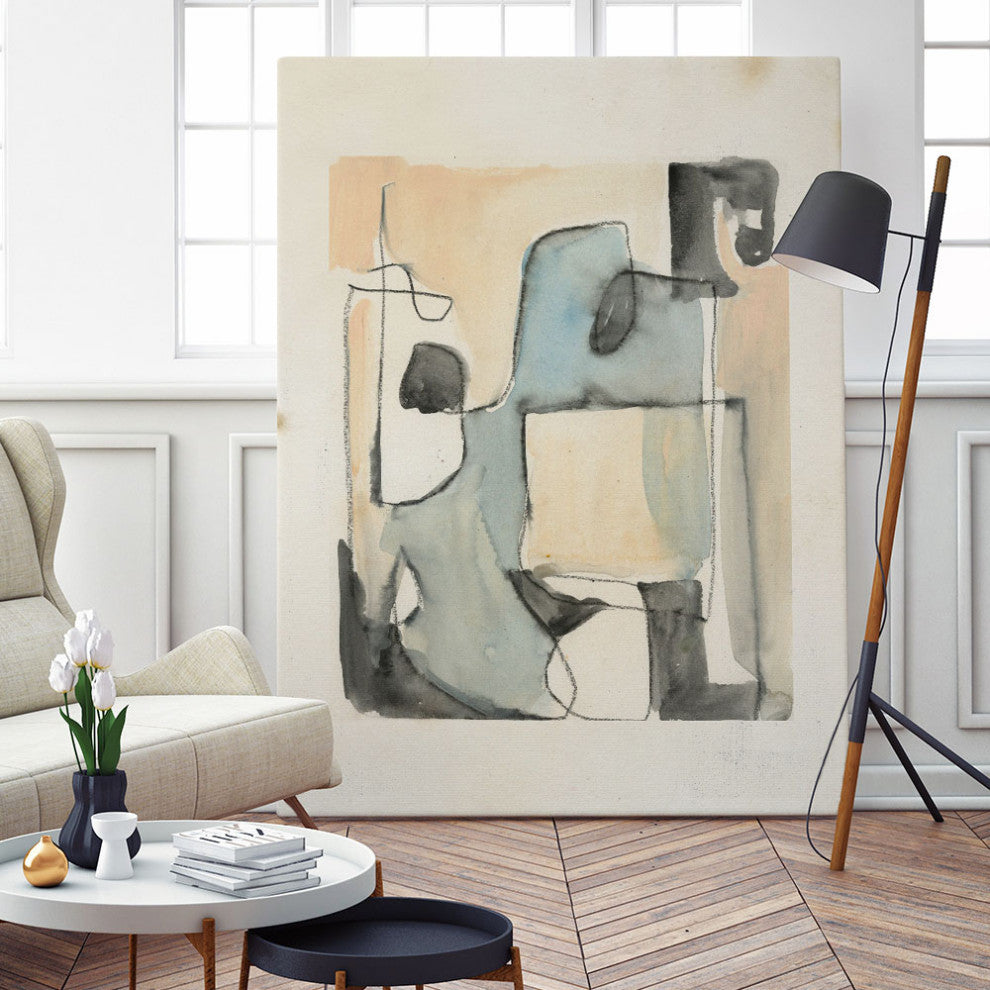 "Subdued Abstract II" Fine Art Giant Canvas Print, 54"x72"