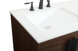 Home Living 22" Modern Walnut-Light Bathroom Vanity
