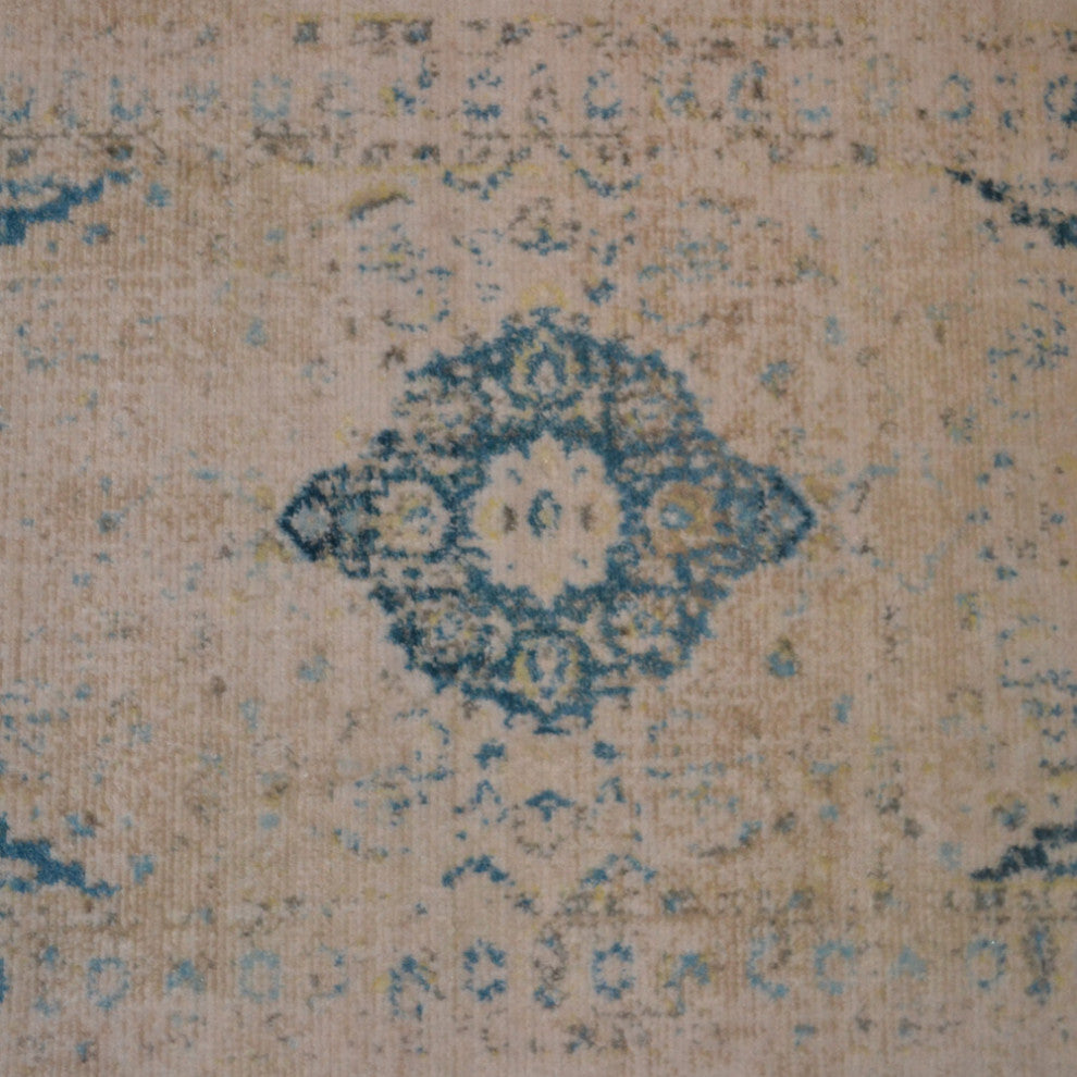 Machine Made Polyester Durable Indoor Outdoor Washable Oriental Pattern Footmat