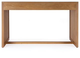 Mesa Cane and Solid Wood 3-Drawer Writing Desk