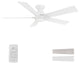 CARRO 52" Indoor Ceiling Fan With Remote and Light Kit for Living Room, White