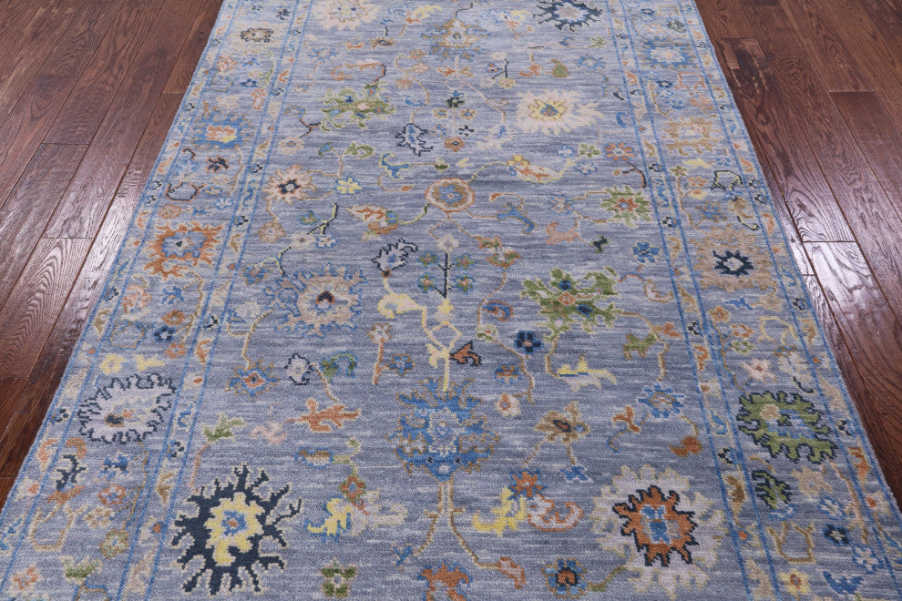 Turkish Oushak Handmade Wool Rug 5' 1" X 8' 6" - Q15351