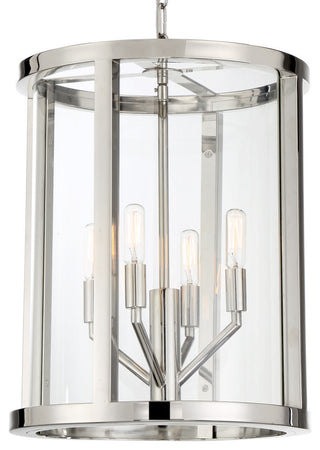 Devon Four Light Lantern in Polished Nickel