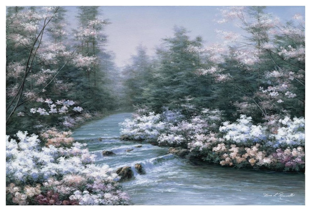 "River Cascade" Digital Paper Print by Diane Romanello, 38"x26"