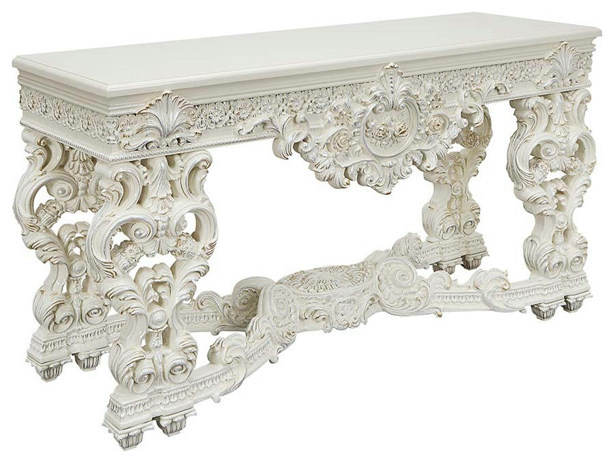 Acme Adara Sofa Table Antique White Finish