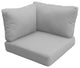 6" High Back Cushions for Corner Chairs