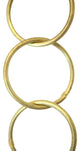 Brass Round Chandelier Chain, Various Finishes, 2 Sizes, Acid Dipped, W27