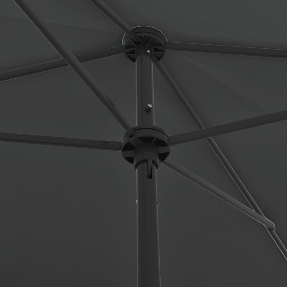 Vidaxl Beach Umbrella Anthracite 78.7"x49.2"