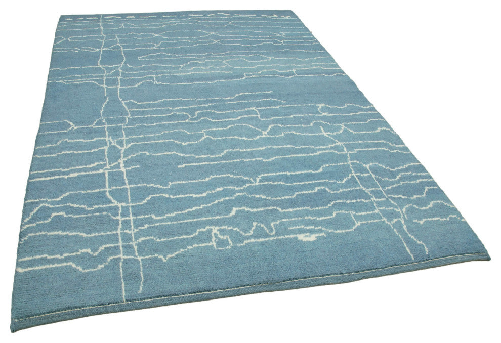 Rug N Carpet - Handmade Unique 6' 3'' x 9' 0'' Moroccan Area Rug