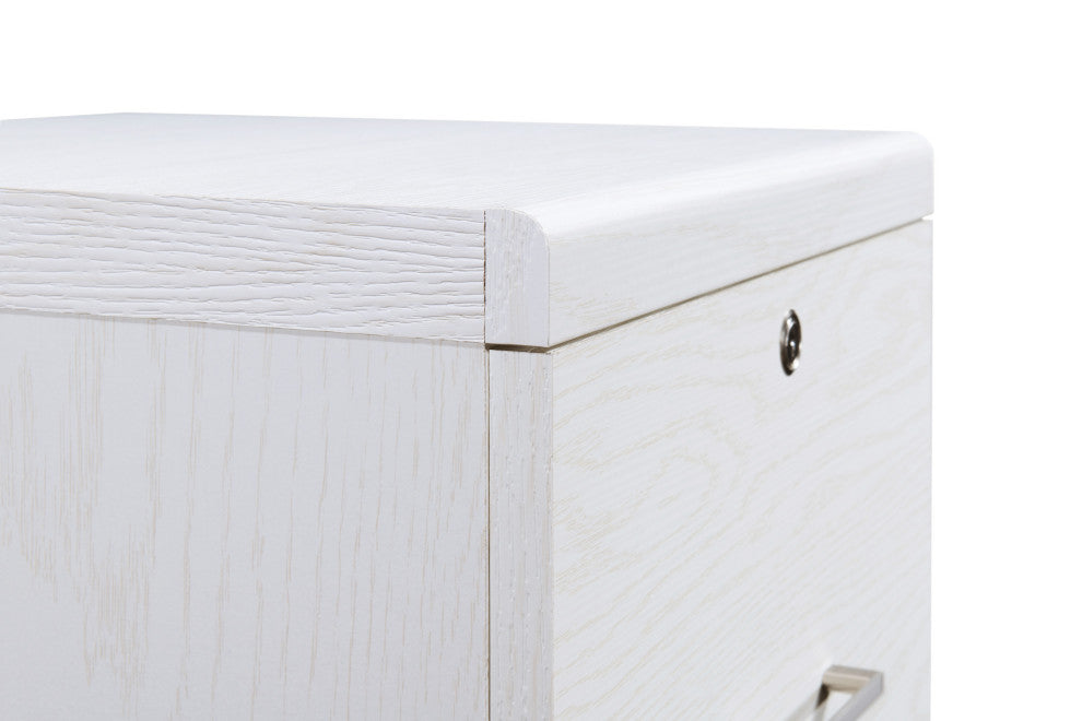 Alpine 2-Drawer Vertical File With Lockdowel Fastening System, White Finish