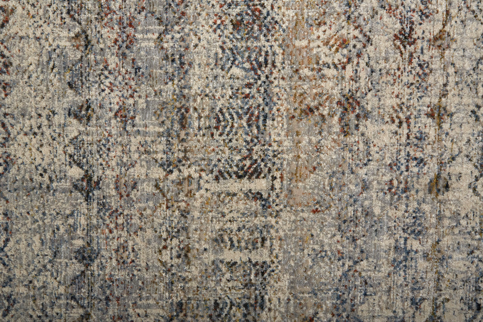 Weave & Wander Frencess Global Rug, Silver/Cotton, 7'-10" x 9'-6" Rug