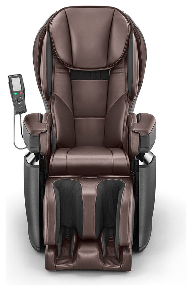 JP1100 - Luxury 4D Massage Chair | Zero Gravity Recline | Air Compression, Brown