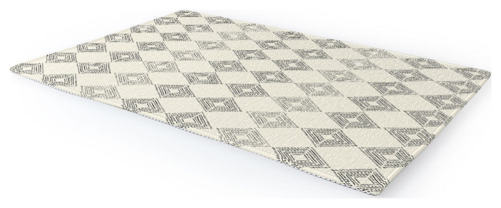 Schatzi Brown Nora Fancy Diamond Beige Area Rug