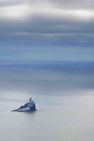 "Tillamook Rock Lighthouse" Painting Print on Canvas