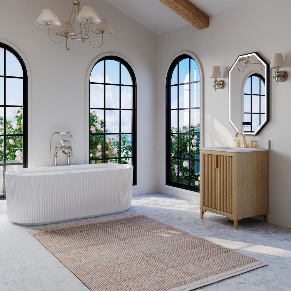Turlington Bath Vanity Set, Oak, 24"