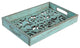 Turquoise Wooden Tray