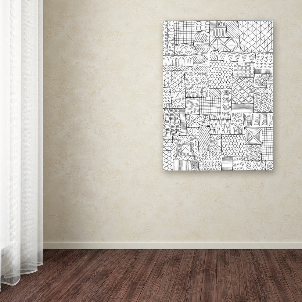 Hello Angel ''Patchworked'' Canvas Art, 24x18
