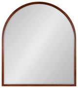 McLean Arch Wood Framed Wall Mirror, Walnut Brown 32x36