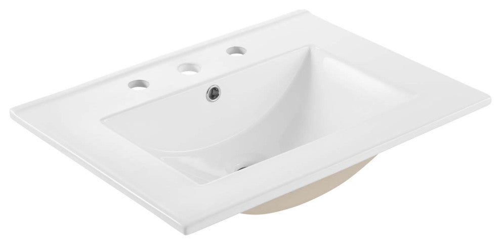 Elysian 24" Wood Bathroom Vanity - White Burl