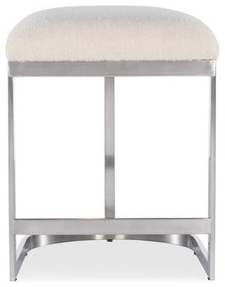 Modern Mood Metal Based Counter Stool in Pewter by Hooker Furniture