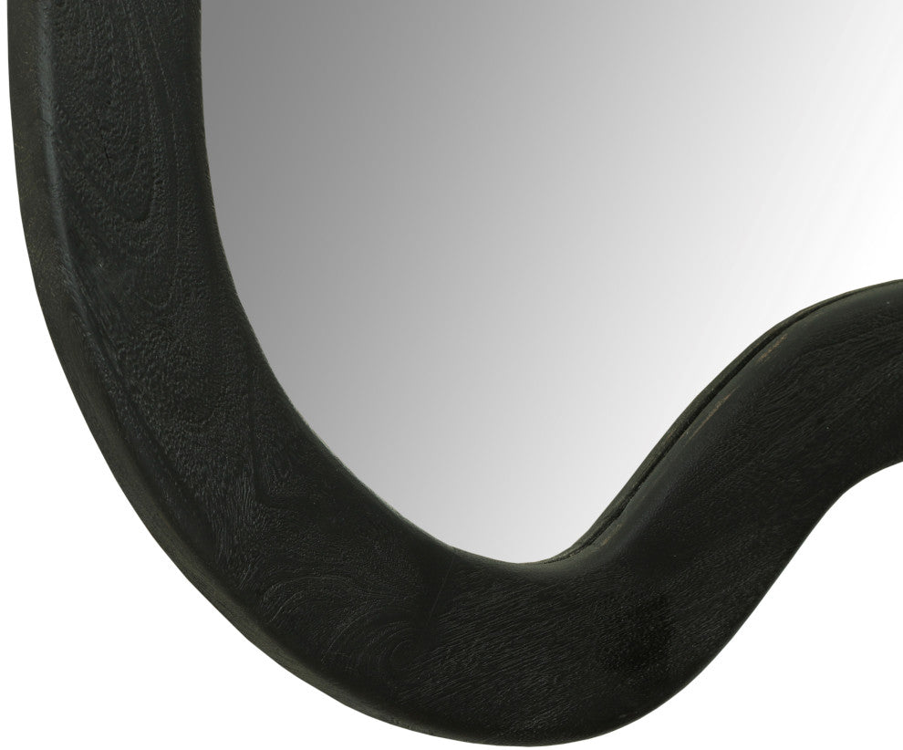 Oblique Mirror, Black, 28" X 38"
