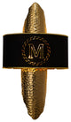 Luxury Golden Wall Lamp with M-Letter Lampshade, Living Room, Bedroom, Black