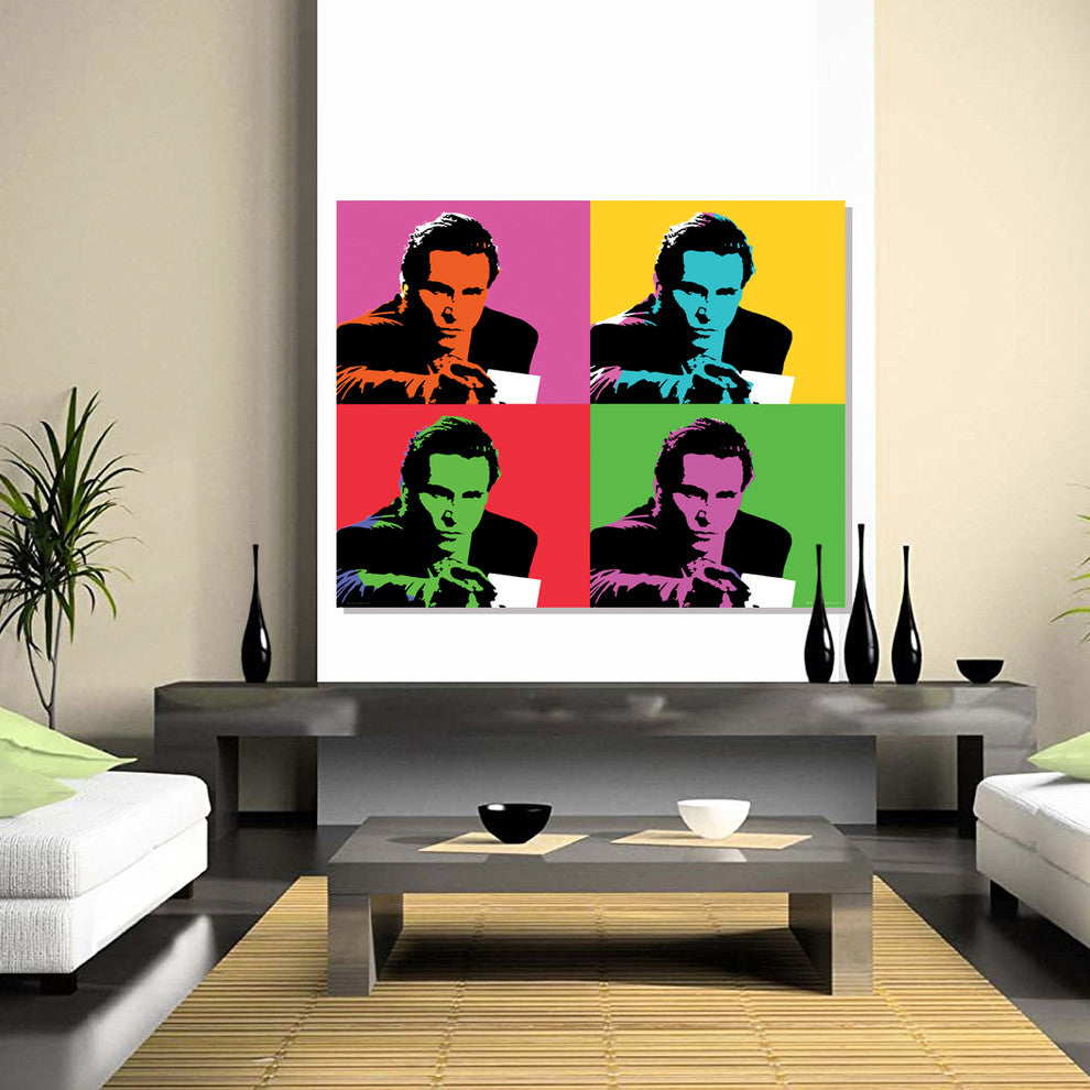 American Psycho Pop Art Print, 36"x45" Rolled