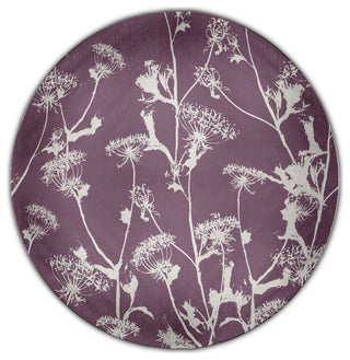 Windy Blossom Rug, Purple, 5' Round