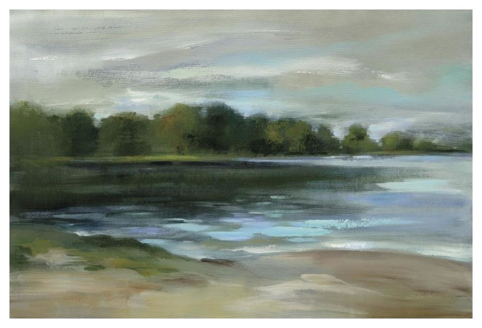"Lake Afternoon Stillness" Digital Paper Print by Silvia Vassileva, 20"x14"