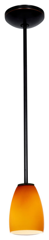 Access Lighting 28069-3R/AMB Sherry 1 Light LED Pendant - 5"W - Oil Rubbed