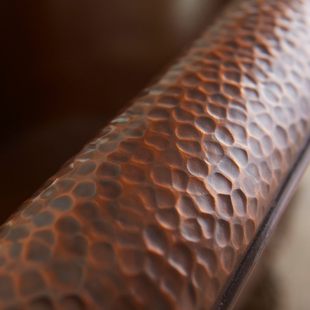 Euclid 6' Copper Freestanding Bathtub With Overflow