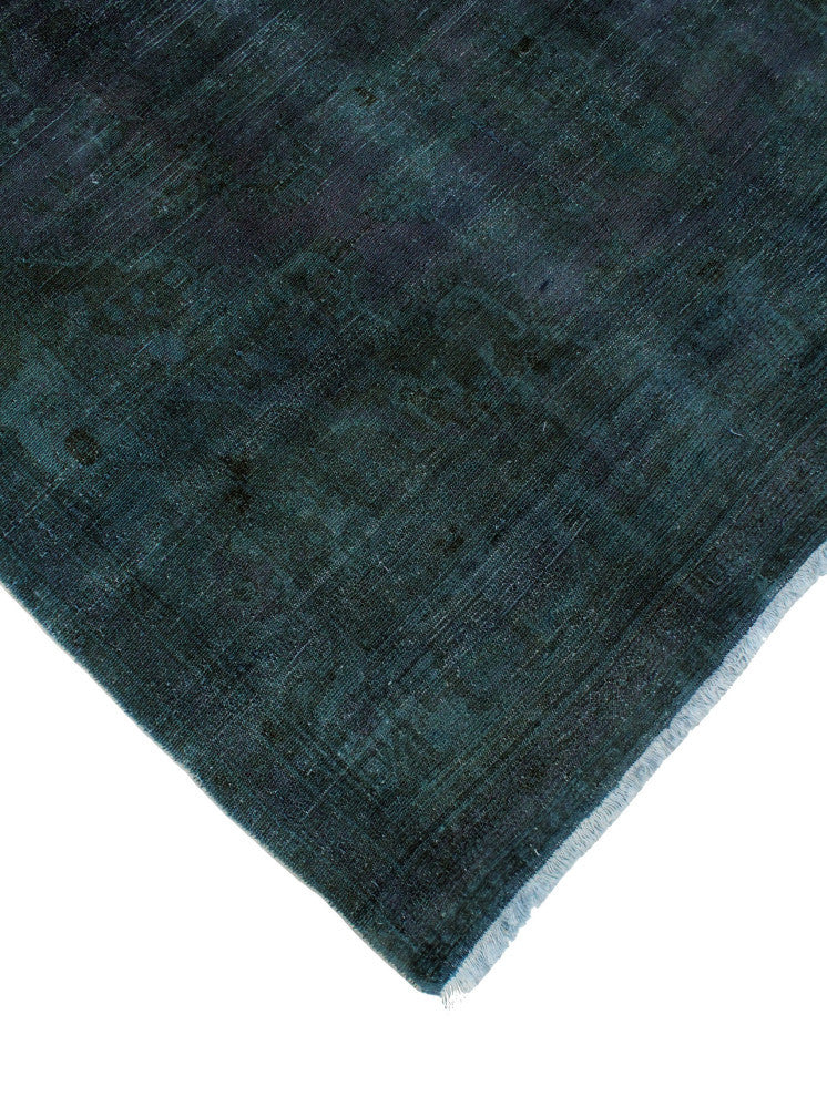 Vintage Distressed Overdyed Soukaina Purple Rug, 6'11x10'7