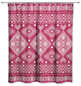 Maroon Tribal 71x74 Shower Curtain
