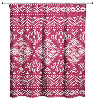 Maroon Tribal 71x74 Shower Curtain