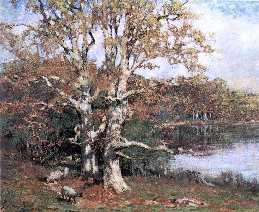 Allen Butler Talcott Pasture Oaks, Gallery Wrapped Canvas Print, 20"x25"