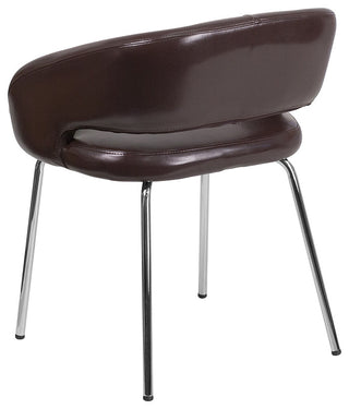 Brown Leather Side Chair