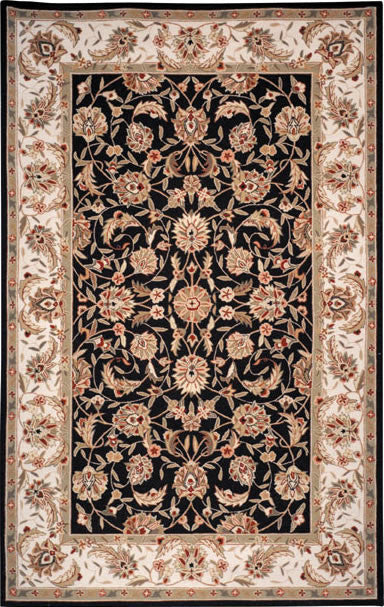 Chelsea Black Area Rug HK78A - 4' x 4' Round