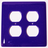 Double Wall Plate Receptacle, Deep Cobalt Blue, 5x5