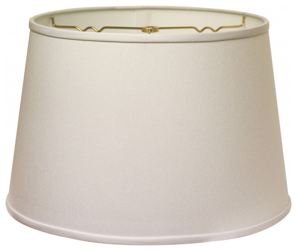 18" White Rounded Empire Slanted No Slub Lampshade