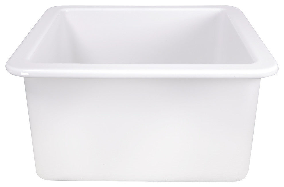 Nantucket Sinks Dualmount Fireclay Kitchen Sink Wellfleet, 18"