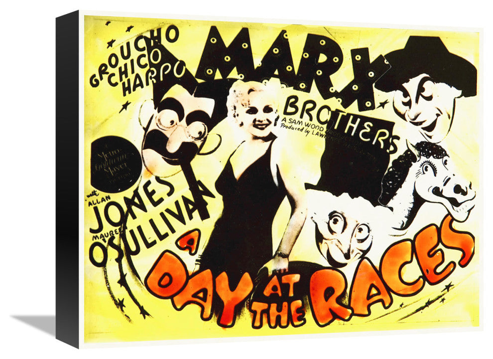 "Marx Brothers - A Day at the Races 10" Canvas Giclee, 16"x13"