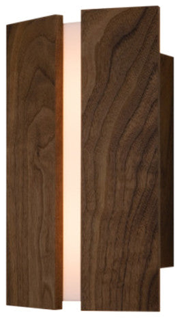 Rima LED Sconce, Walnut, Frosted, 4000k Led, P1 Driver