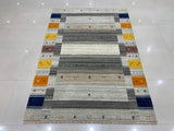 Multi-Colored Transitional Modern Gabbeh Area Rug