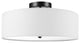 Globe Electric 60315 Kyle 2 Light 16"W Semi-Flush Drum Ceiling - Satin