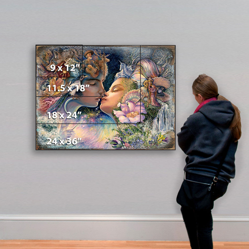 prelude to a kiss Wall and Table Top Wooden Decor, 24x18